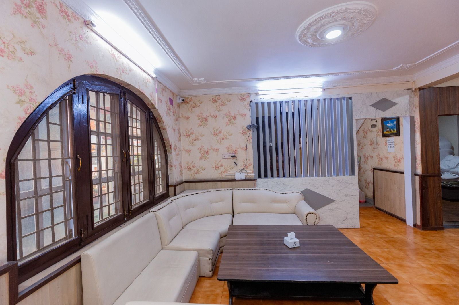 Cozy corner table in Hotel White Dreams restaurant