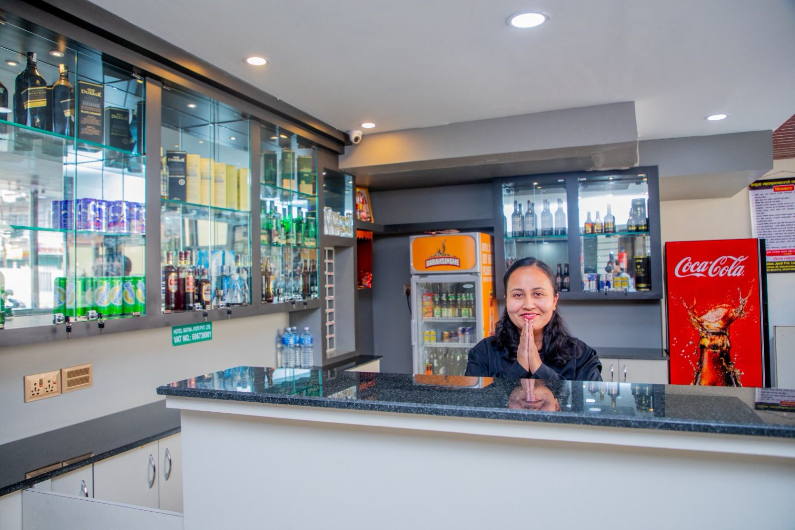 Hotel White Dreams reception desk - friendly staff always ready to help